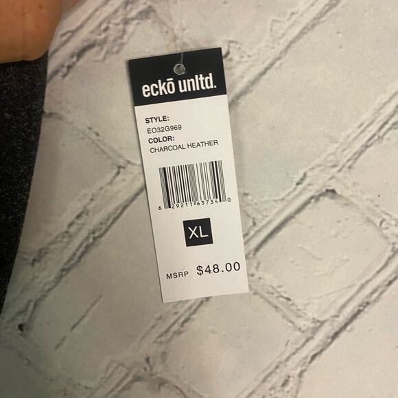 Men’s eckõ unitd XL rhino joggers gray sweats  Y2K ￼ polyester punk skater metal - Picture 9 of 10